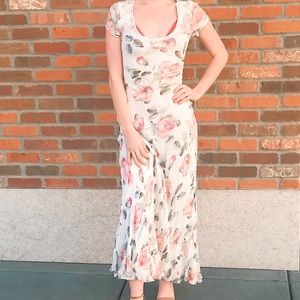 Vintage floral maxi dress